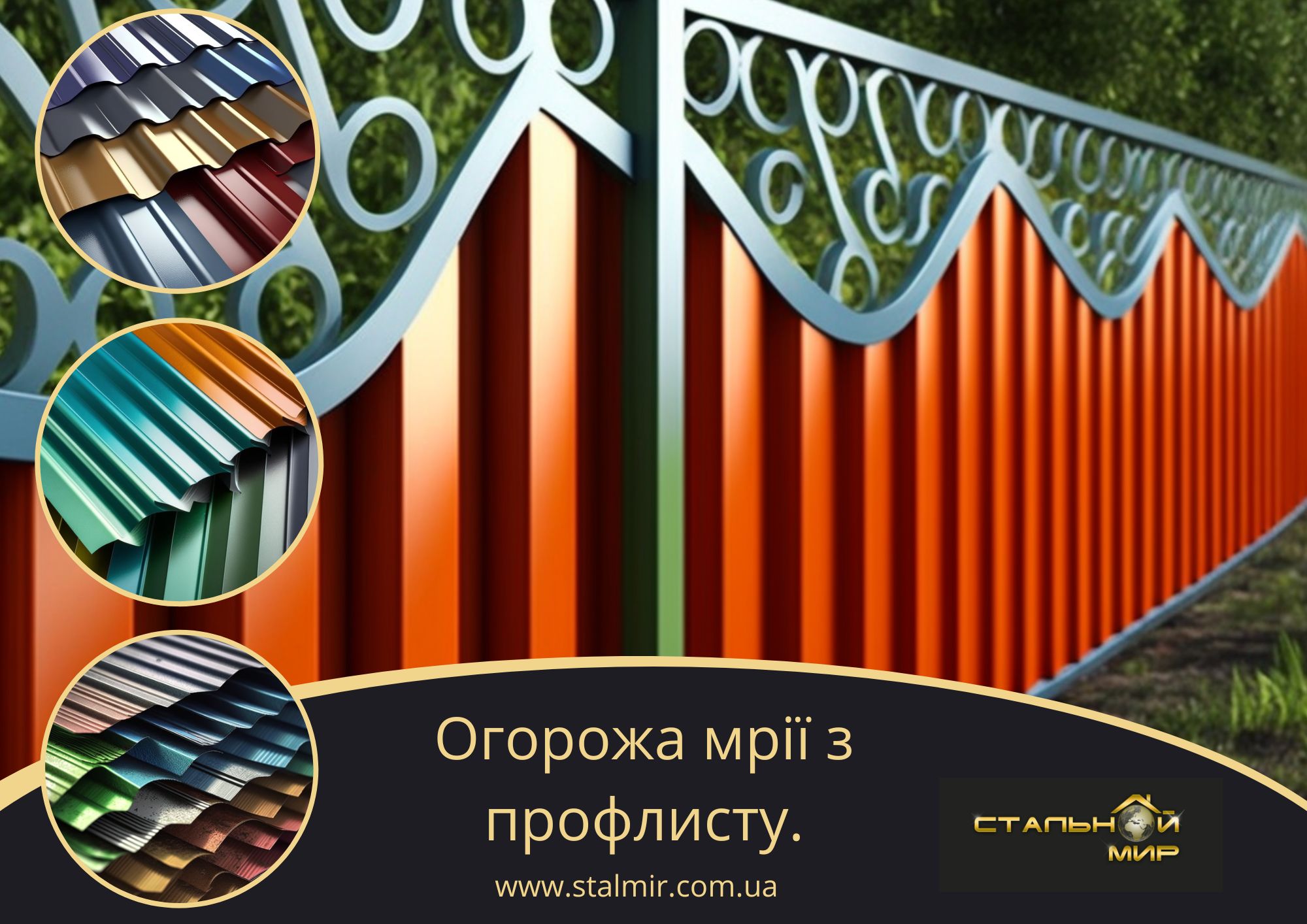 забор из металлопрофиля