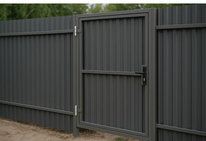 Як кріпити ворота та хвіртку до паркану з профнастилу: поради монтажу