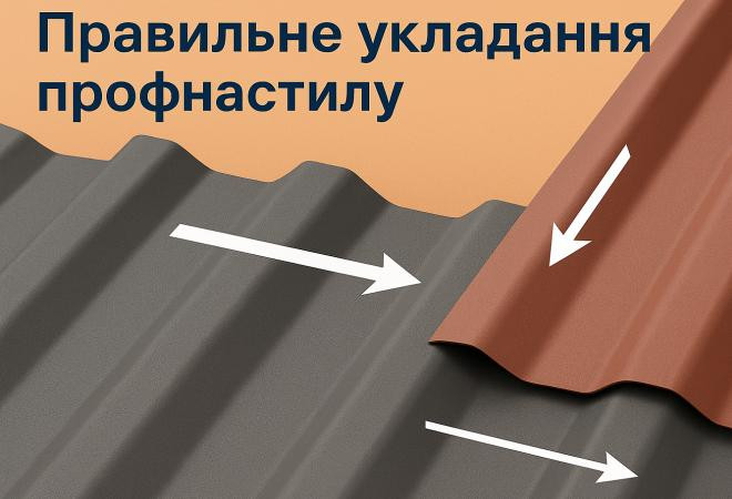 Як правильно розташувати листи профнастилу, що важливіше: поздовжній чи поперечний нахлест