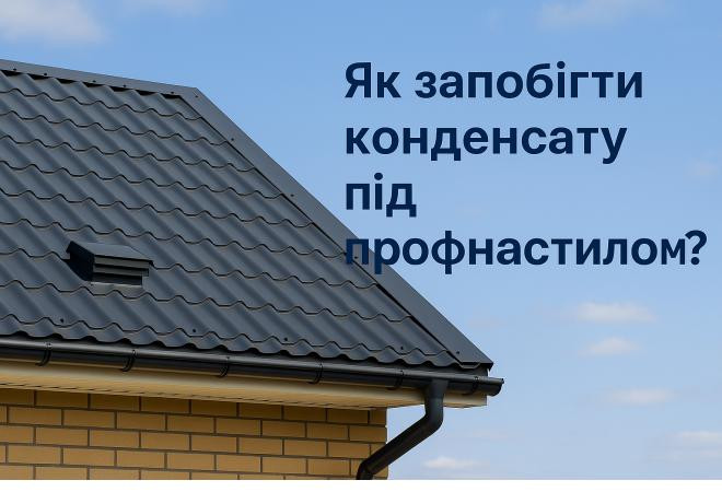 Як запобігти конденсату під профнастилом